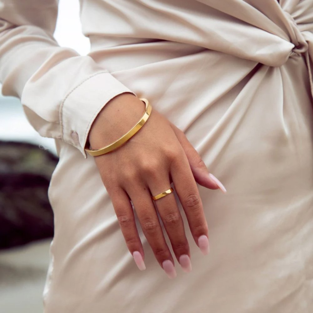 Cyclical Thin Ring - 14K Gold Vermeil